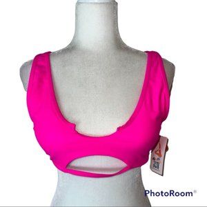 Woman’s Hot Pink Swim Top. Size L